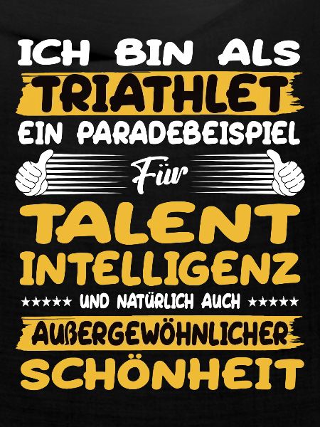 Triathlet ein Paradebeispiel Triathlet