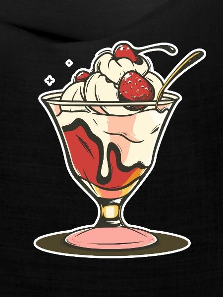Eisbecher Zeichnung