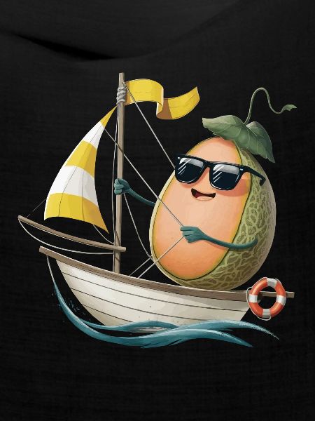 Obstmelone Bootfahren Geschenk
