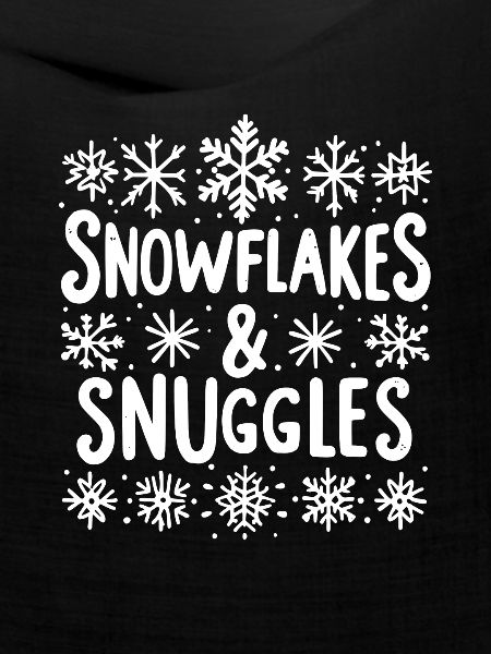 Schneeflocken und Kuscheln