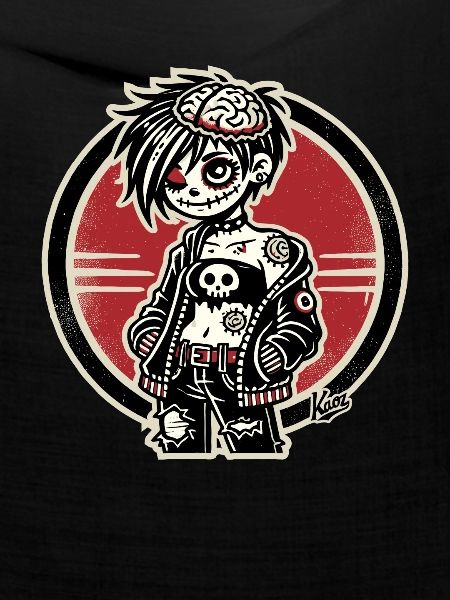 Cooles Emo-Zombie-Mädchen