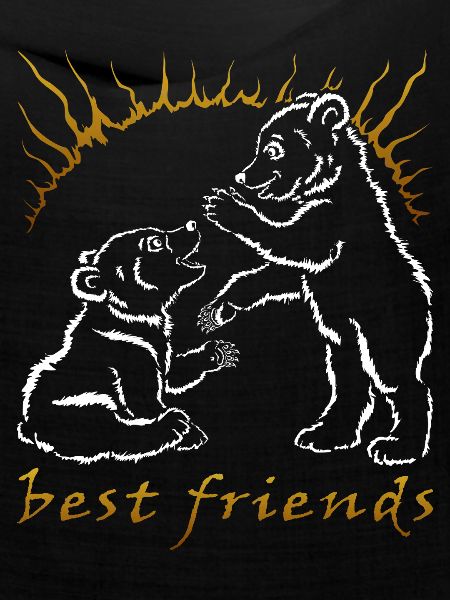 Zwei Bären - beste Freunde
