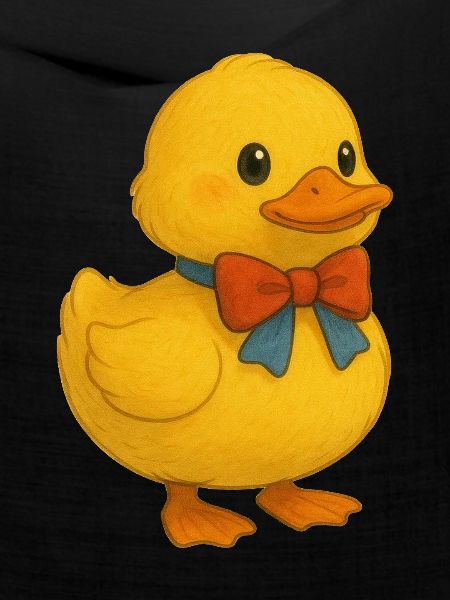 Ente mit Schleife