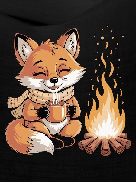 Kuschelfuchs am Lagerfeuer