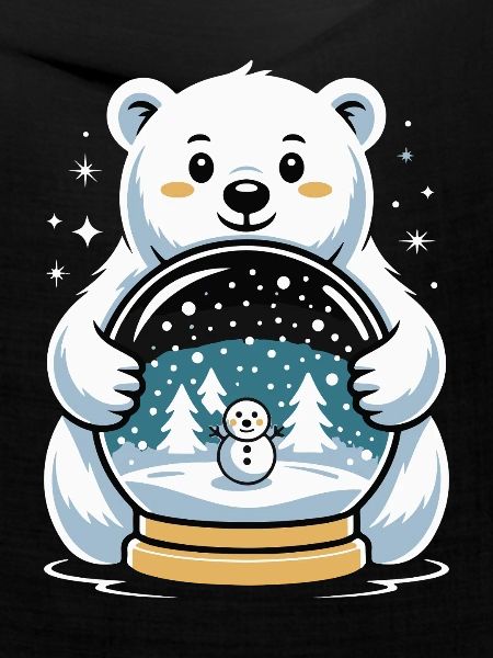 Polarbaer Schneekugel Impression