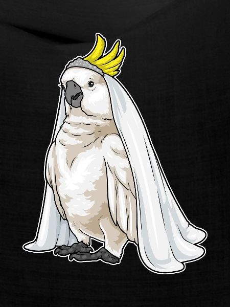 Papagei Braut Schleier Hochzeit