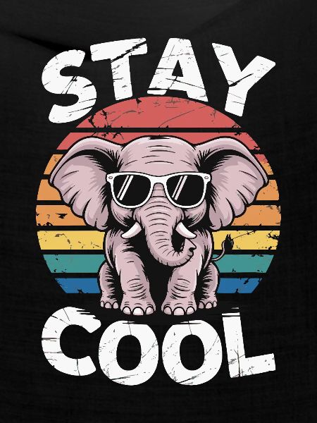 Stay Cool Elefant - Kinder Retro