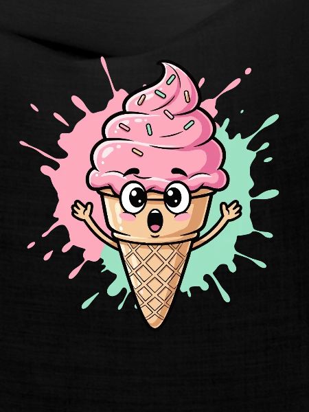Kawaii Eistüte mit Sprinkles