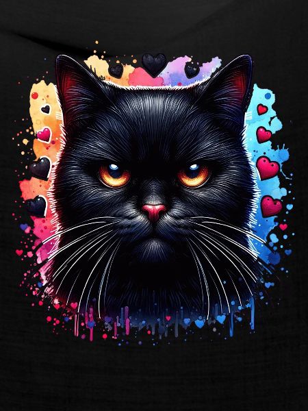 Schwarze Katze