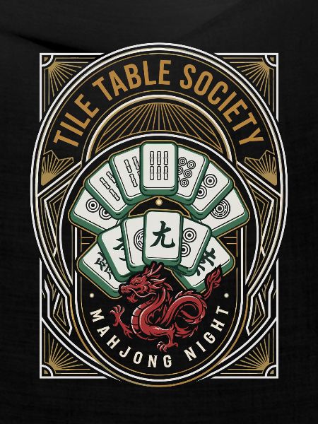 Mahjong Drache im Art Deco Stil