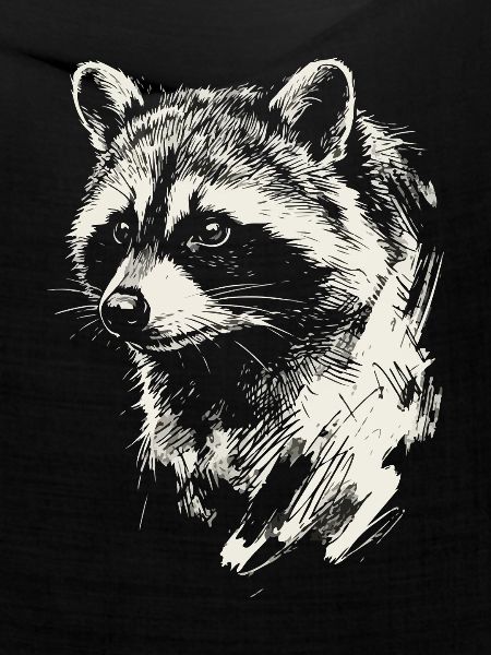 Frecher Waschbär