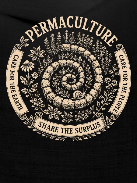 Permakultur-Kräuterspirale