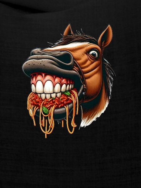 Pasta-Liebhaber-Pferd
