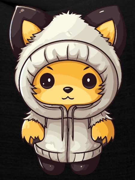 Fuchs Winter Comic Niedlich