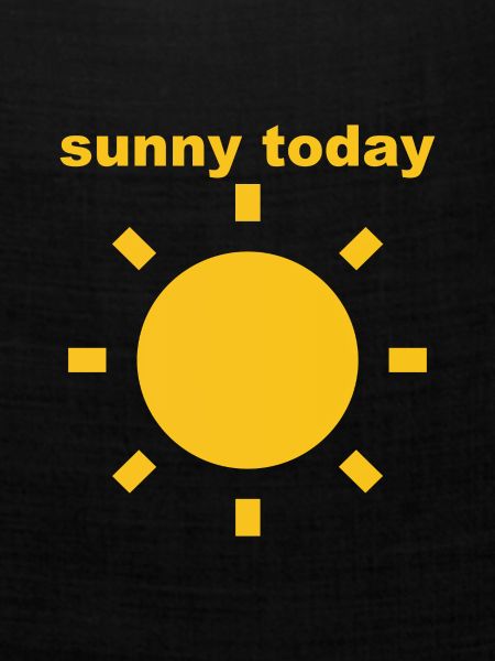 Sunny today