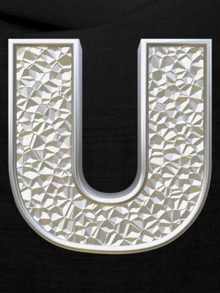 U, letter, initial, monogram,