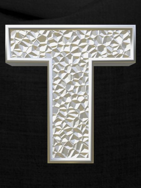 T, letter, initial, monogram,
