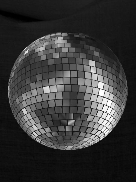 Diskokugel Mirrorball silber