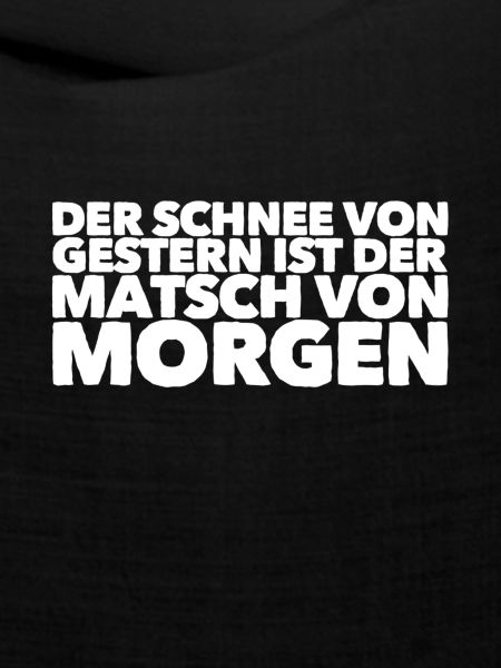 der Schnee wird zu Matsch