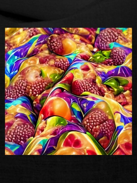 Psychedelische bunte Früchte