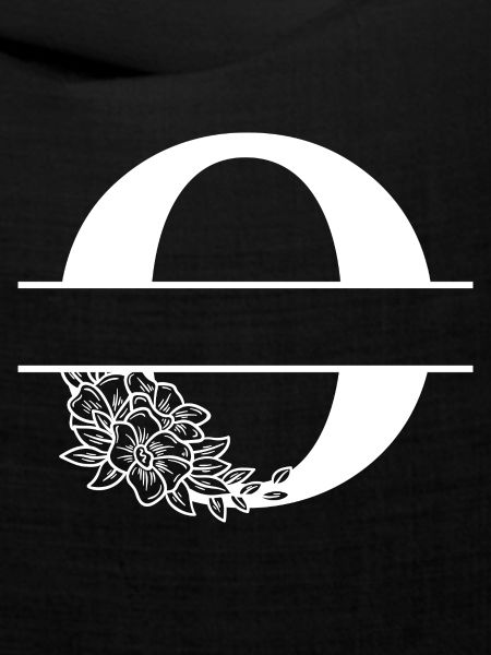 Personalisierter Blumenbuchstabe O