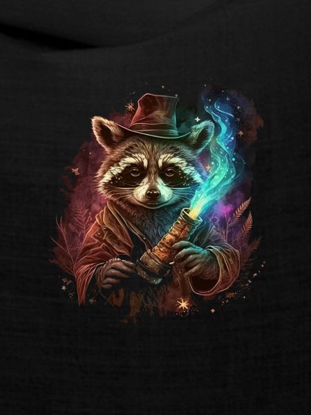Fantasy-Zauberer Waschbär