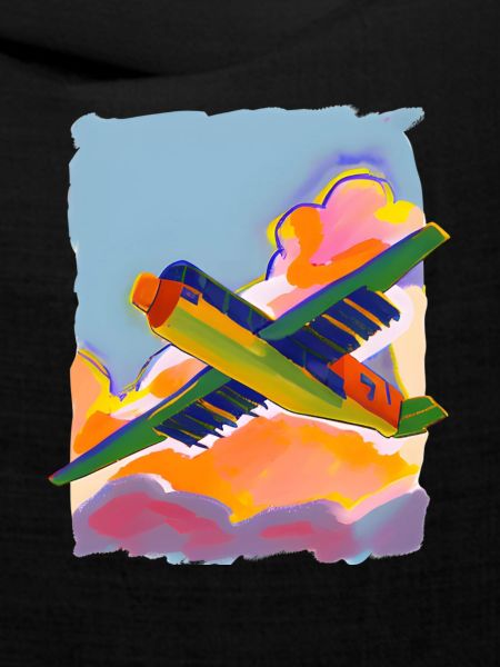 Flugzeug gemalt