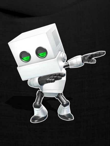 Dabbing Chibi Roboter