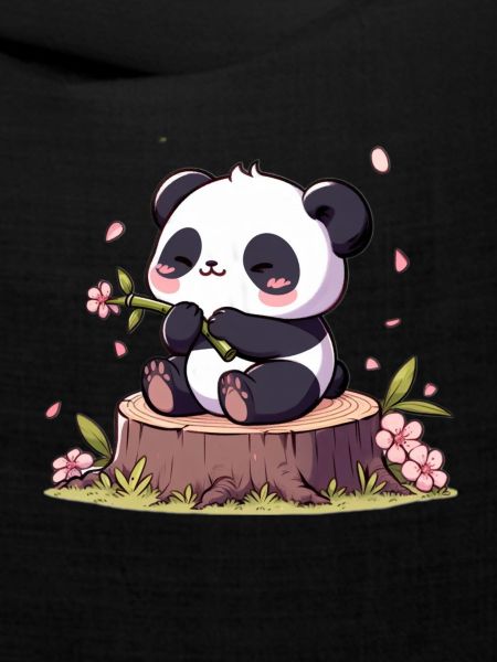 Panda auf Baumstumpf
