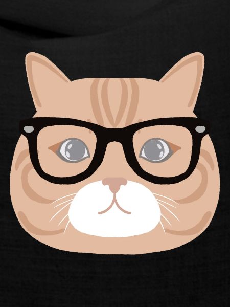 Katze mit Brille