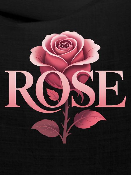 Rose - Cooles botanisches Logo