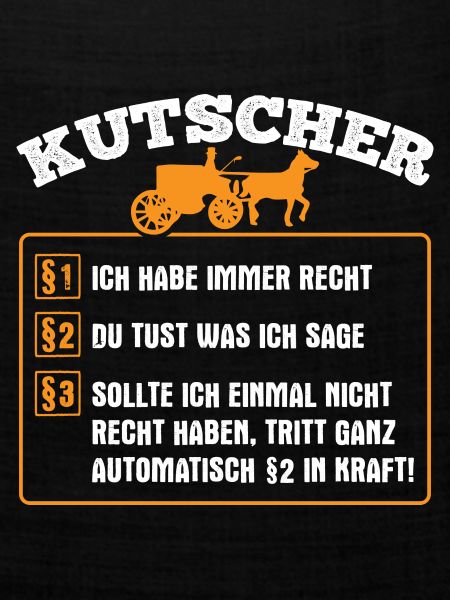 Kutscher Kutsche Geschenkidee