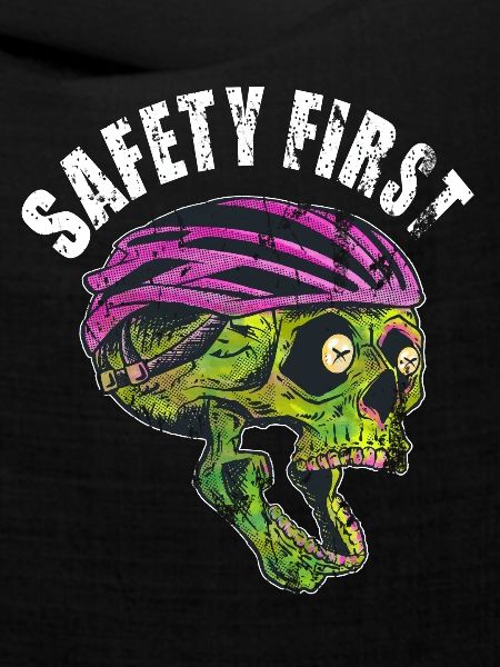 Sicherheit Fahrradhelm Fahrradfahrer Spruch