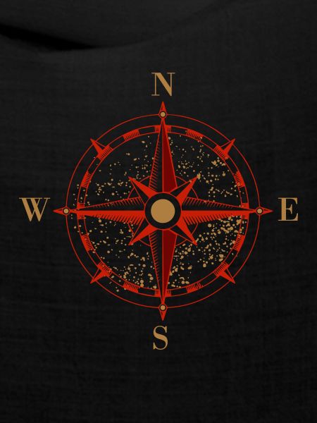 Symbol Kompass Navigation Retro Geschenkidee