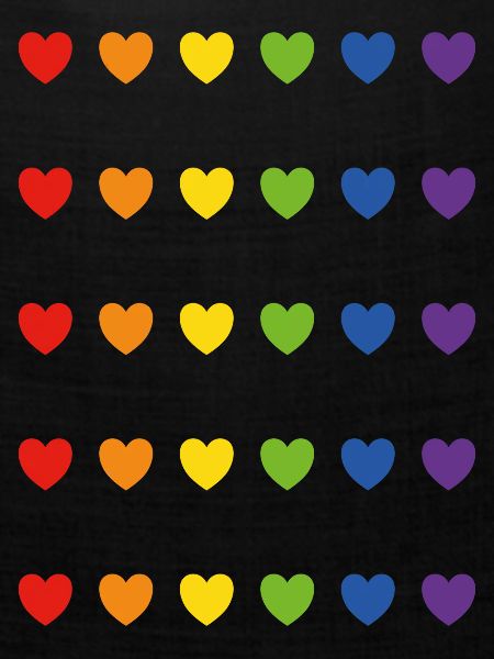 Regenbogen-Pride-Herzen