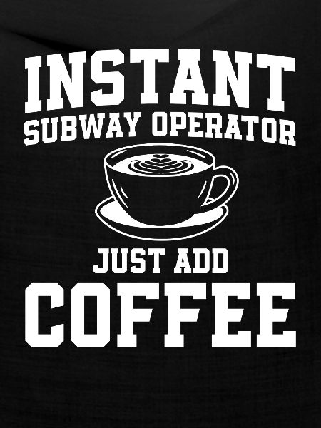 Instant-U-Bahn-Fahrer Fügen Sie Einfach Kaffee