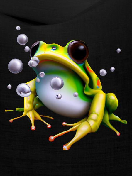 Frosch Wassertropfen