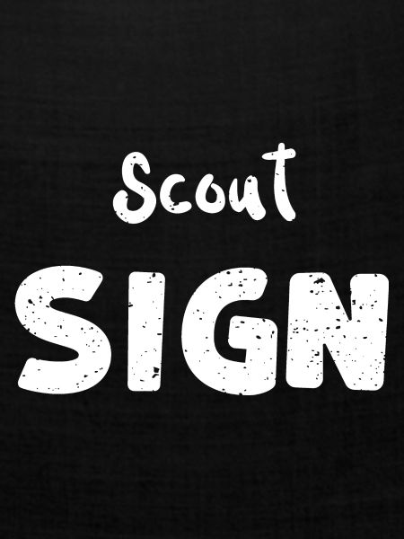 Scout Sign - Camping