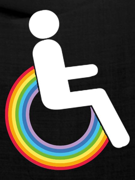 rollstuhl handicap regenbogen-rollstuhl wheelchair