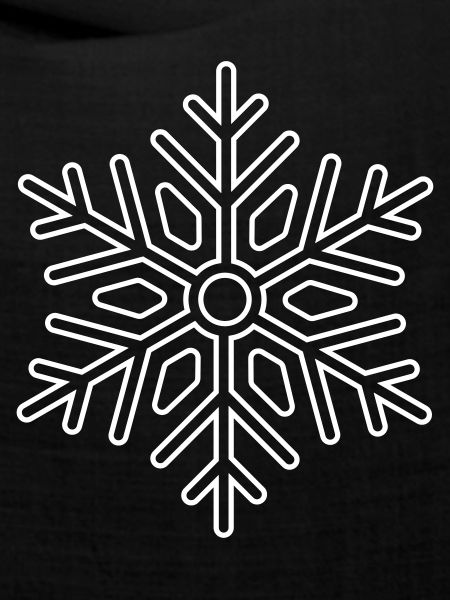 Winter: Icon Schneeflocke oder Schneekristall