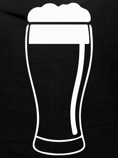 Bierglas mit Schaum