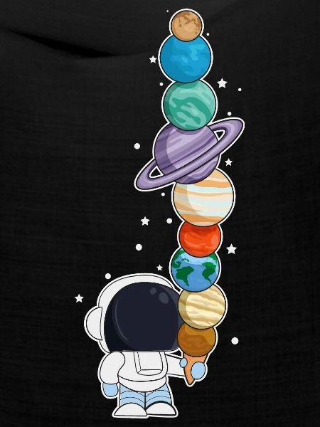 Astronaut mit Eis