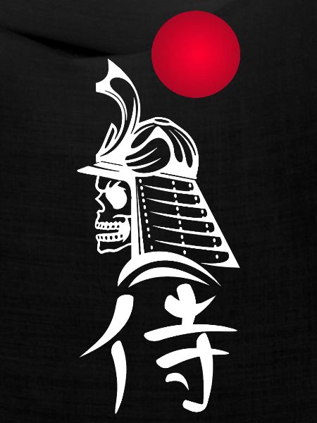 Weißer Samurai und Rote Sonne