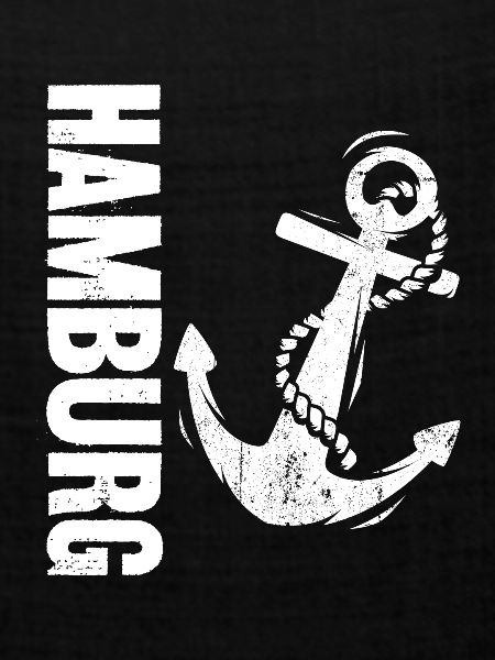 Hamburg Wappen Anker Flagge Geschenk