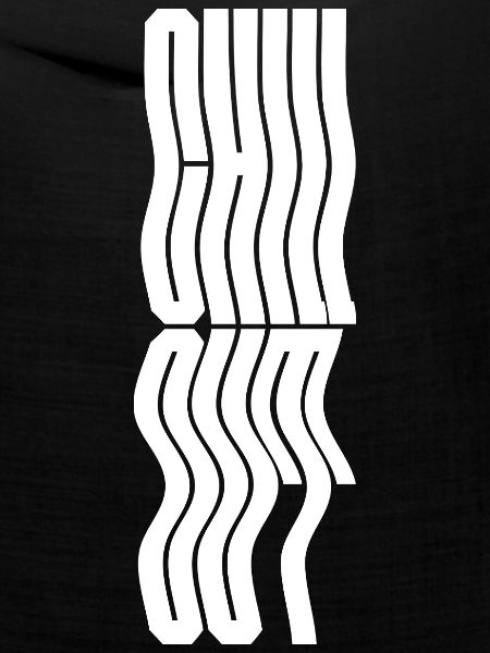 Chill Out welliges Typografie-Logodesign