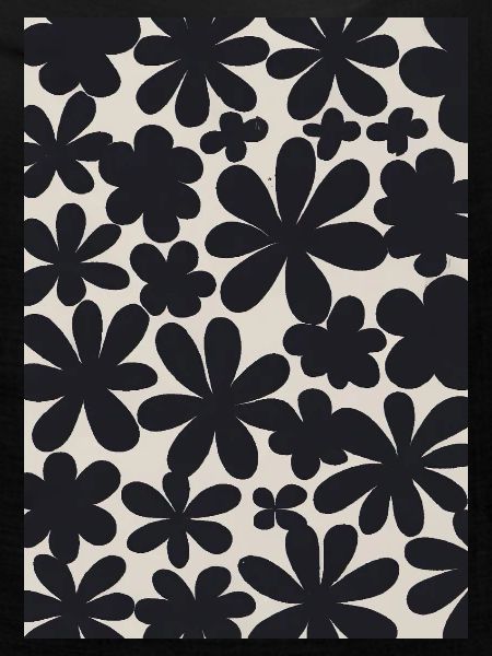 Schwarze Blumen-Muster