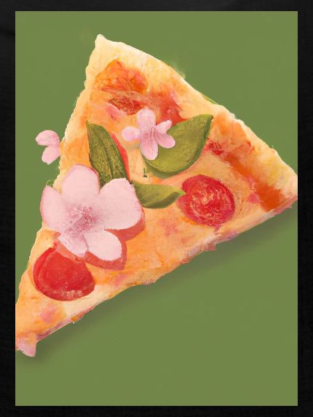 Blümchen-Pizza