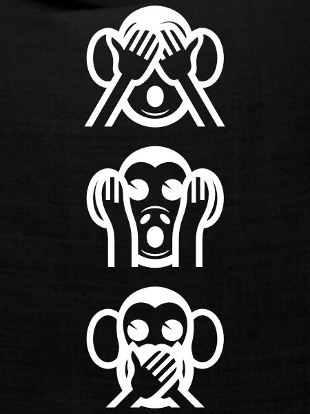 Three Wise Monkeys Vertikale