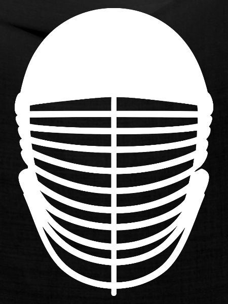Fechtmaske Zeichnung