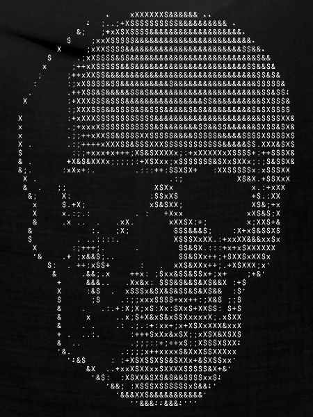 Schädel-ASCII-Kunst